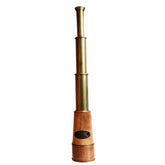 Copy of special Engraved Nautical Pirate Spyglass handheld Brass marine Antique Telescope with wooden gift box
